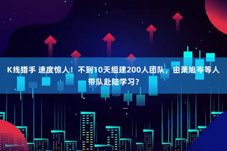 K线猎手 速度惊人！不到10天组建200人团队，由萧旭岑等人带队赴陆学习？