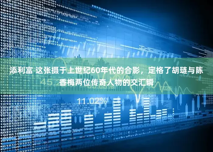 添利富 这张摄于上世纪60年代的合影，定格了胡琏与陈香梅两位传奇人物的交汇瞬